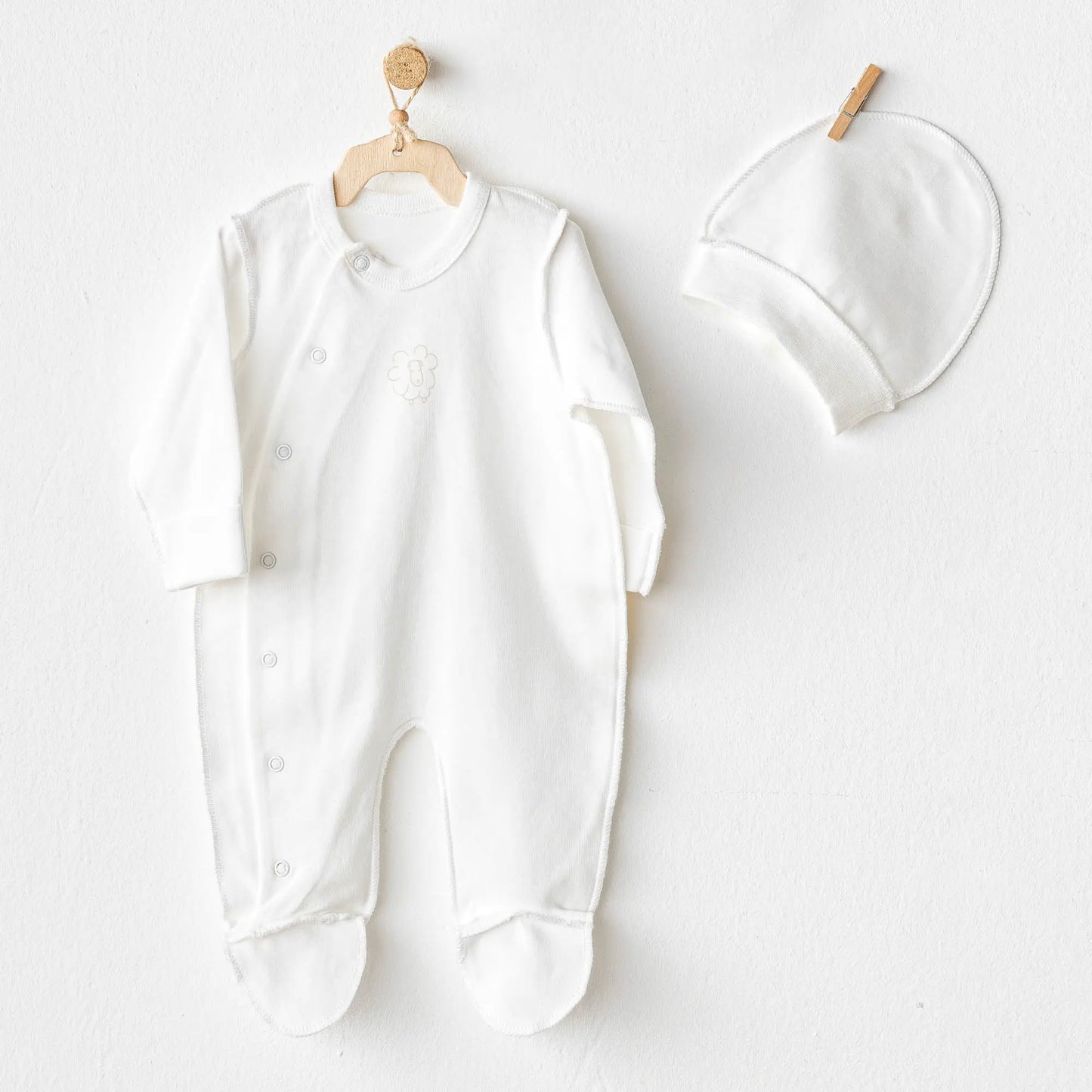 Organic Romper Hat set