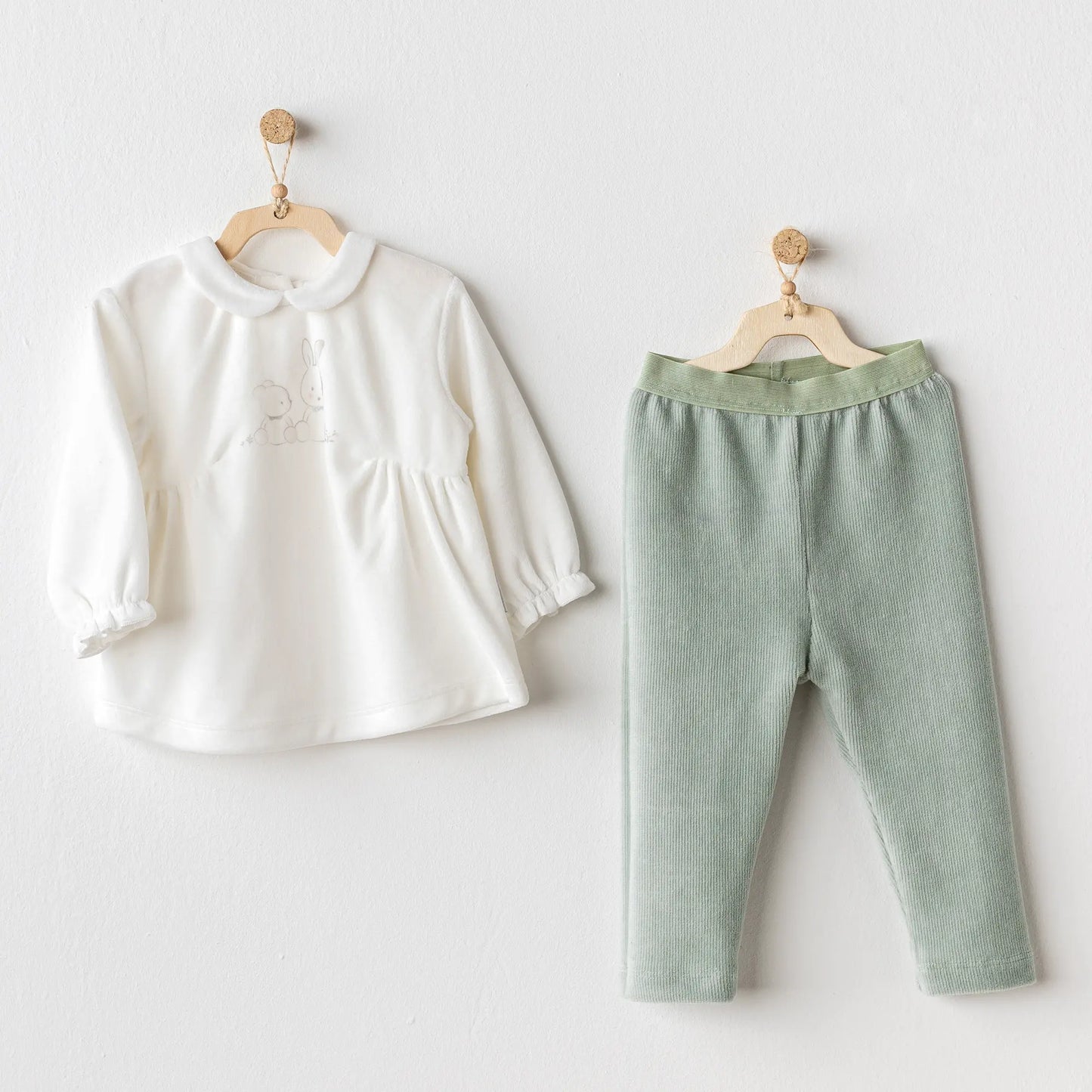 2 Pcs Set Velvet Cute Bear Friends